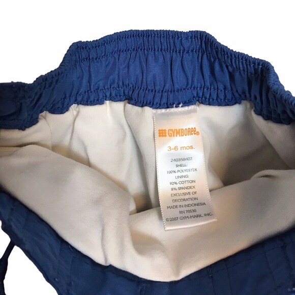 Boys GYMBOREE Green Blue Multicolor Crab Swim Shorts‎ Trunks Size 3-6 Month - Picture 4 of 4